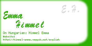 emma himmel business card